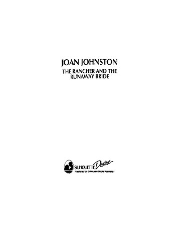 Joan Johnston: Rancher And The Runaway Bride (Paperback, 1993, silhouette)