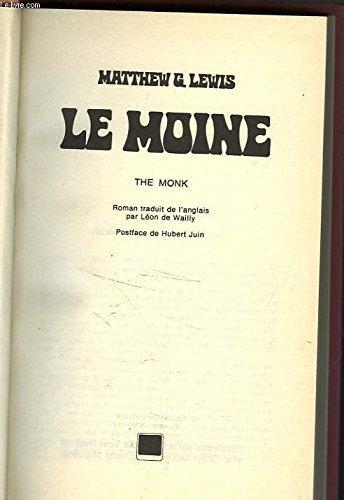 Le Moine : roman (French language, 1977)