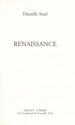 Danielle Steel: Renaissance (French language, 1998, France loisirs)