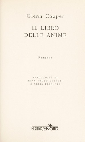 Il libro delle anime (Italian language, 2010, Nord)