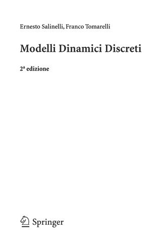 Modelli Dinamici Discreti (EBook, Italian language, 2009, Springer Milan)