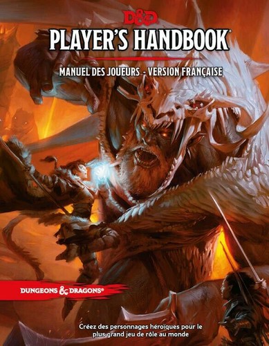 D&D Player's Handbook (Hardcover, French language, 2017, Gale Force Nine)