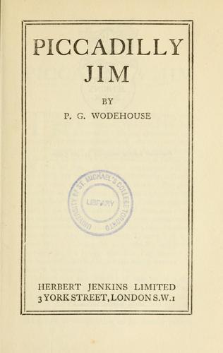 Piccadilly Jim (1918, Jenkins)