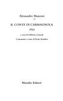 Il conte di Carmagnola (Italian language, 1989, Marsilio)