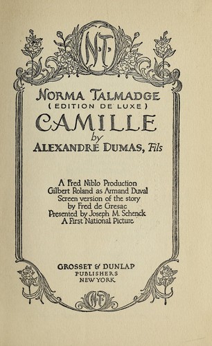 E. L. James: Camille (1927, Grosset & Dunlap)