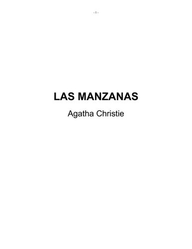 Agatha Christie: Las Manzanas (Spanish language, 1969, Editorial Molino)