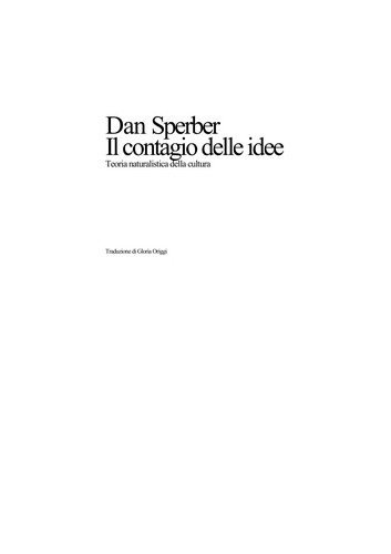 Il contagio delle idee (Italian language, 1999, Feltrinelli)
