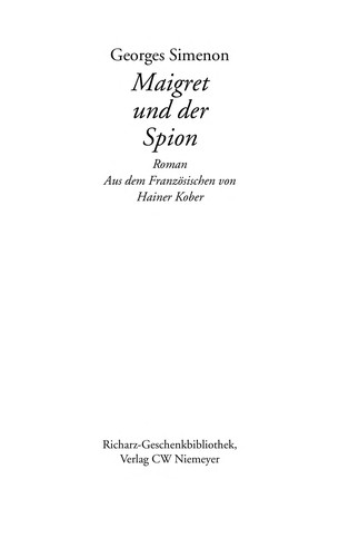 Maigret und der Spion (Paperback, German language, 1991, Niemeyer)