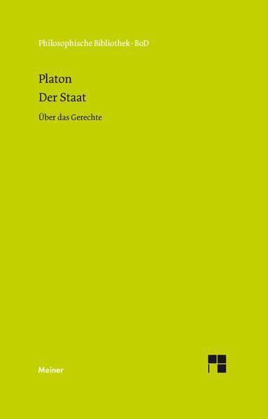 Plato: Der Staat (German language, 1989)