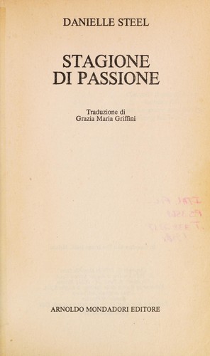 Stagione di passione (Italian language, 1990, Arnoldo Mondadori)