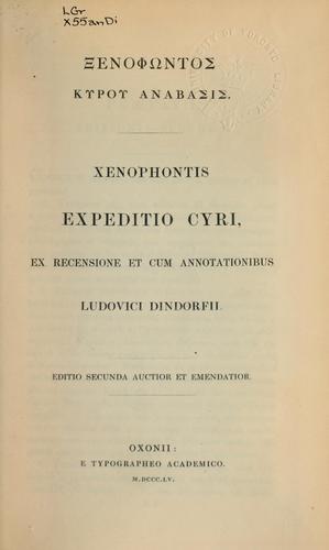 Xenophon: Institutio Cyrio (Ancient Greek language, 1857, E. Typ. Academico.)