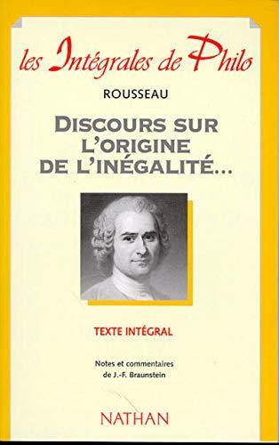 Discours sur l'origine et les fondements de l'inégalité parmi les hommes (French language, 1998, Nathan)