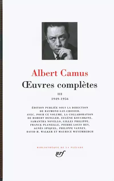 Albert Camus: Œuvres complètes (French language, 2008, Éditions Gallimard)