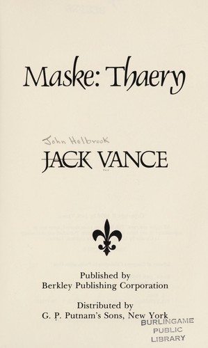 Jack Vance: Maske (1976, Putnam Pub Group (T))