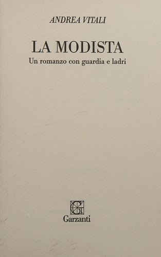 La modista (Italian language, 2008, Garzanti)