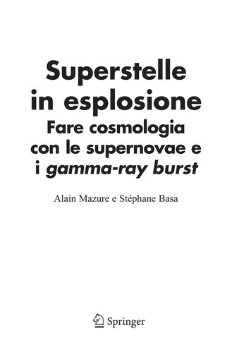 Alain Mazure: Superstelle in esplosione (EBook, Italian language, 2010, Springer-Verlag Milan)