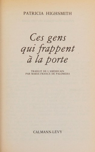 Ceux qui frappent à la porte (Paperback, French language, 1983, Calmann-Lévy)