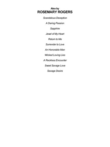 Rosemary Rogers: Bound by love (2009, HQN)