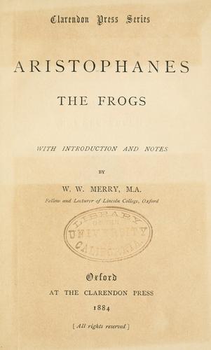 The  Frogs (1884, Clarendon Press)