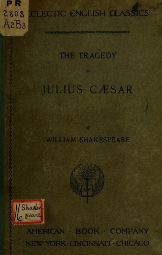 THE TRAGEDY OF JULIUS CAESAR (1898, American Book Company)