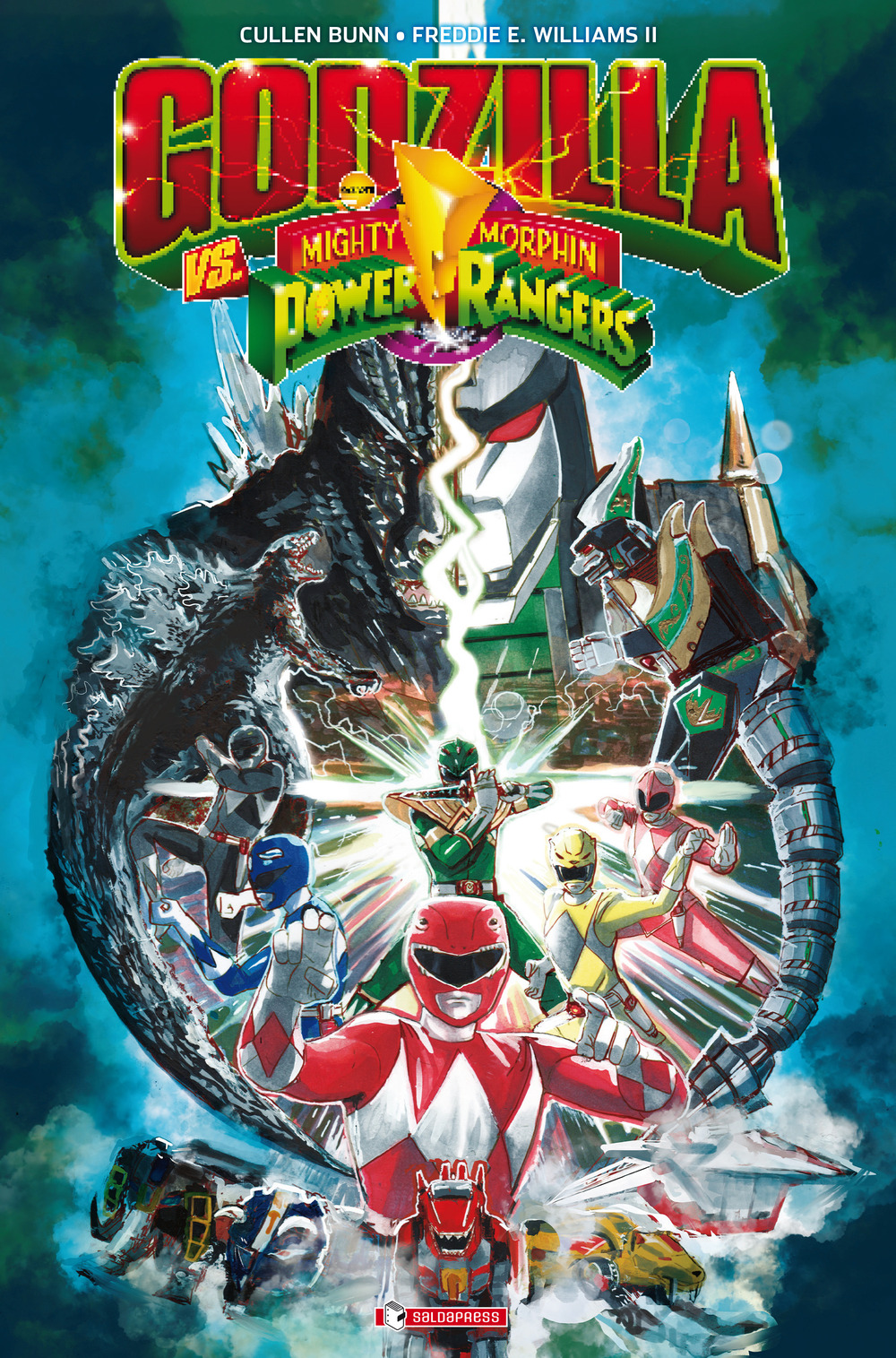 Godzilla vs. The mighty morphin power rangers vol. 1 (Italiano language, 2023, SaldaPress)