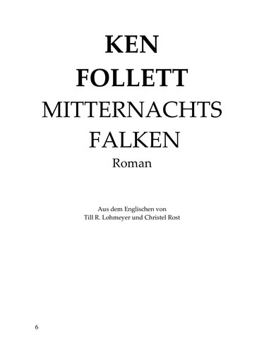 Mitternachtsfalken (German language, 2004, Weltbild)