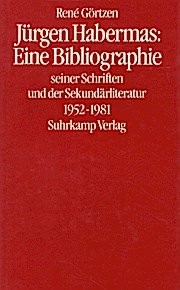 Jürgen Habermas (Hardcover, German language, 1982, Suhrkamp Verlag)