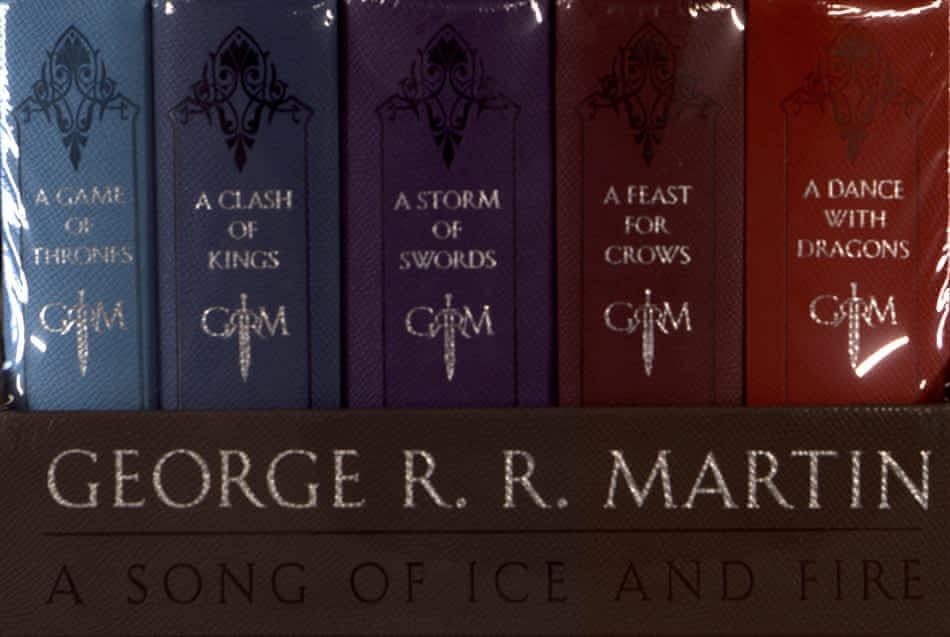 A Game of Thrones Leather-Cloth Boxed Set (Song of Ice and Fire Series) (Hardcover, 2015, Bantam Books)