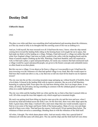 Destiny Doll (Paperback, 1982, DAW)