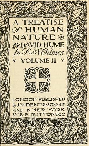 David Hume: A Treatise on Human Nature (Everyman's library ; no. 548) (1979, Dutton Adult)