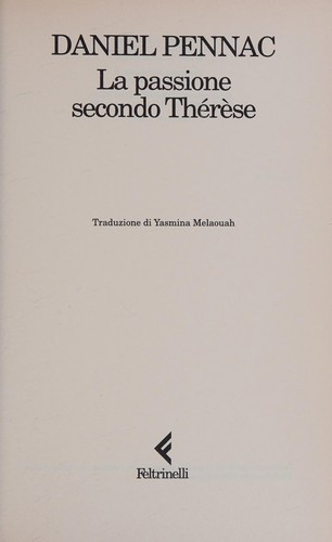 La passione secondo Thérèse (Italian language, 1999, Feltrinelli)