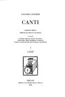 Canti (Italian language, 2006, Accademia della Crusca)